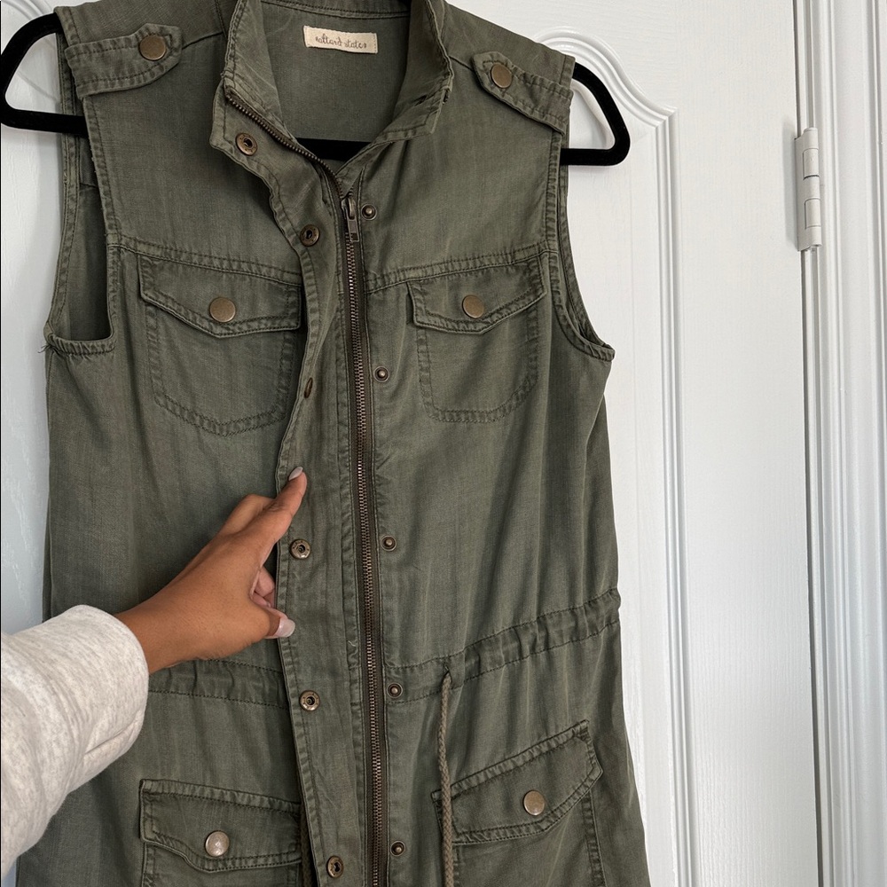 Olive Utility Jacket - Picture 3 of 7